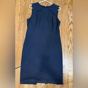 Ann Taylor Classic Navy Midi Dress